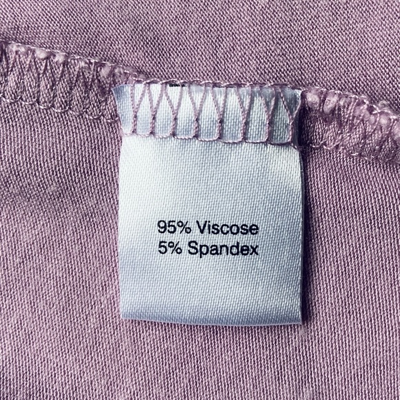 Saks Fifth Avenue Dusty Lavender Layered Ruffle Tank Stretchy Soft Size Small - Picture 9 of 14